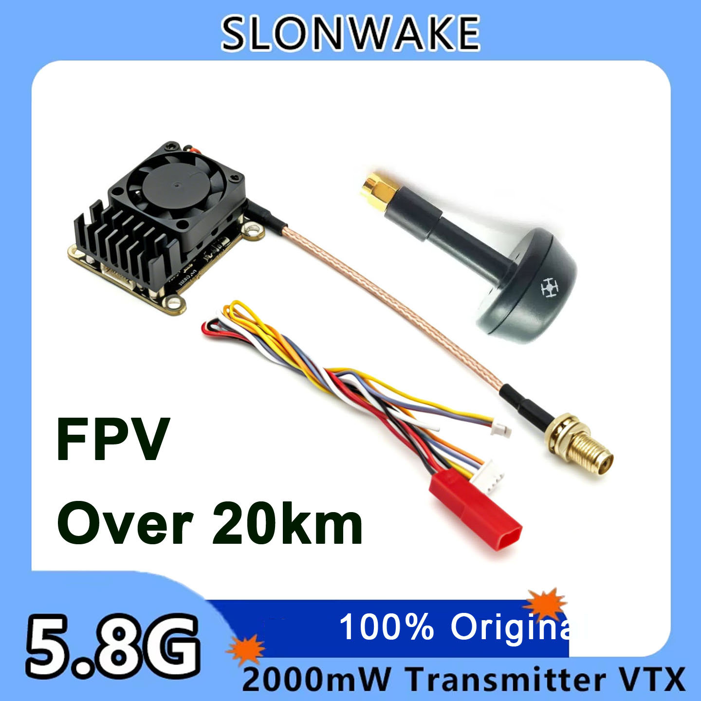 Drone Transmitter - Nowa ulepszona wersja 5.8Ghz 2W regulowany