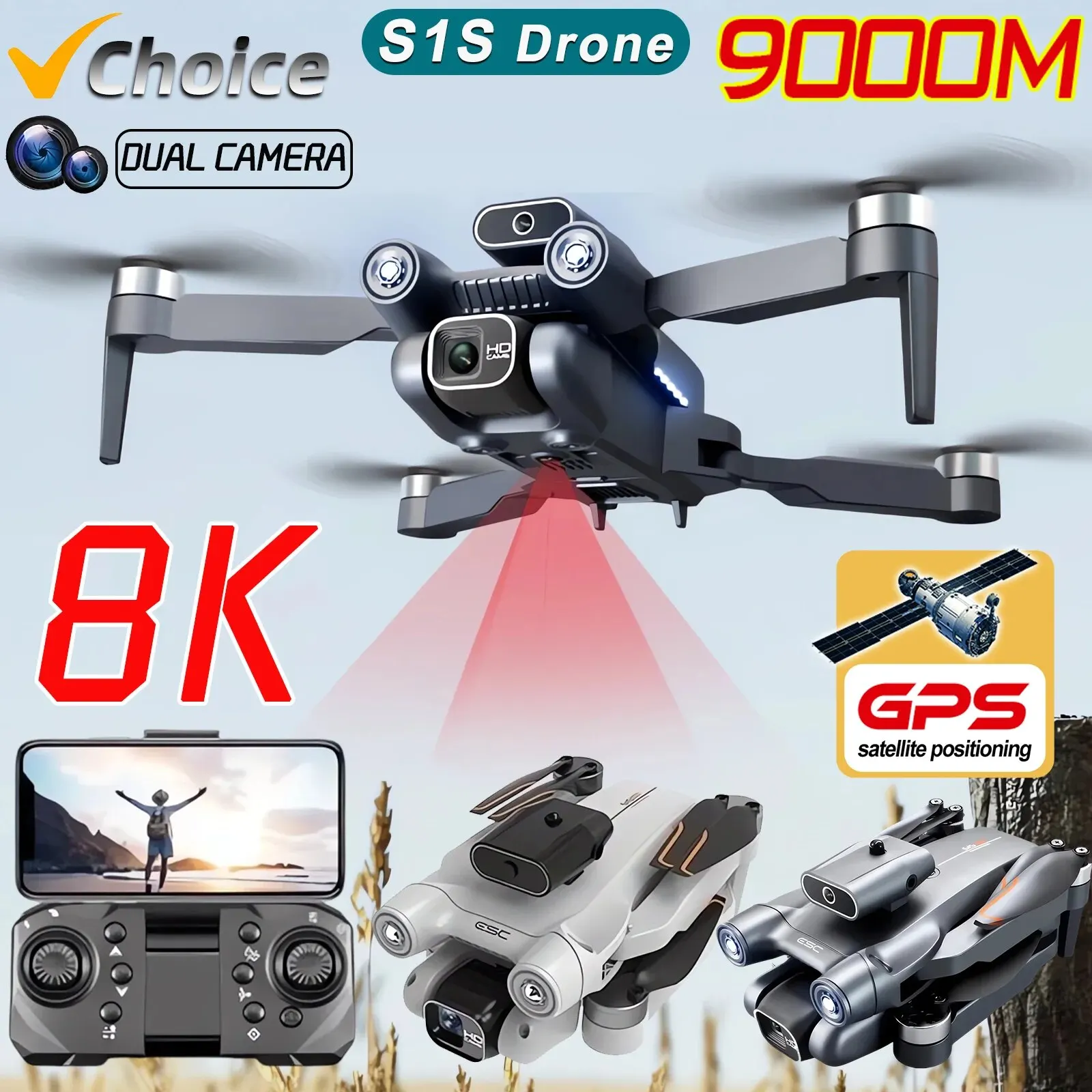 Nowy S1S 5G GPS Drone Camera 8 – Drone Gps Module recenzja i cena