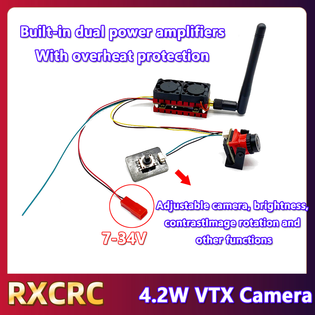 RXCRC 5.8G 48CH 4.2W Nadajnik  – Drone Transmitter recenzja i cena