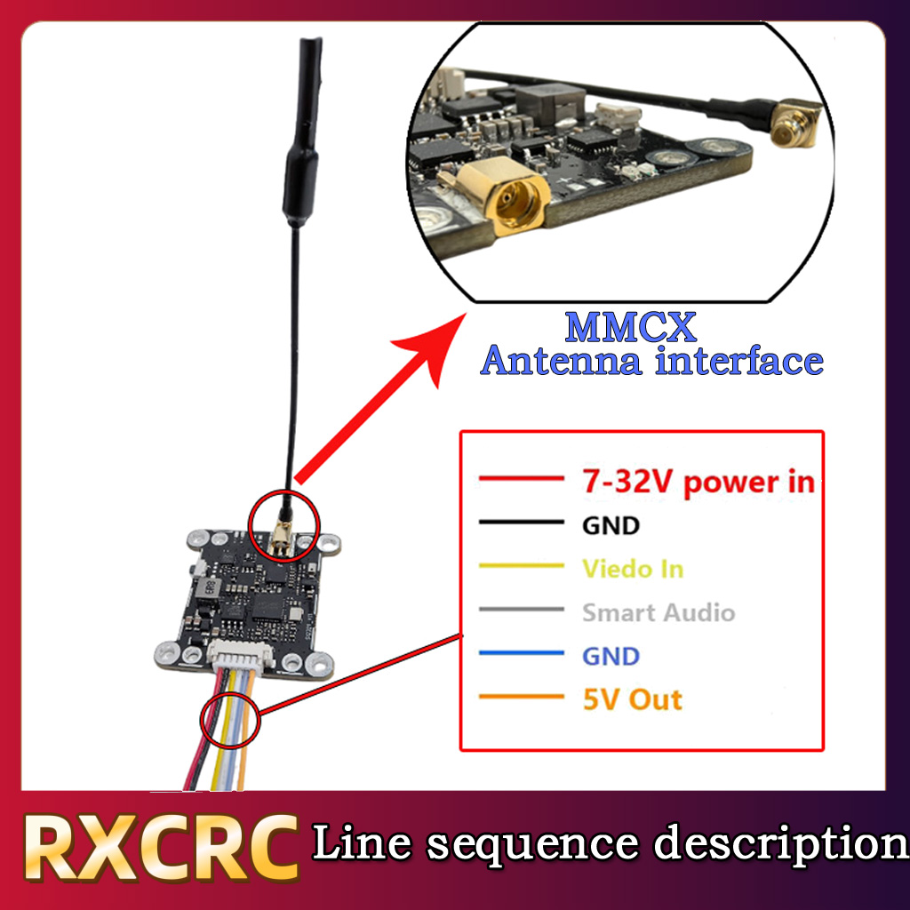 Moduł RXCRC 5.8G 48CH 1.6W VTX – Drone Transmitter recenzja i cena